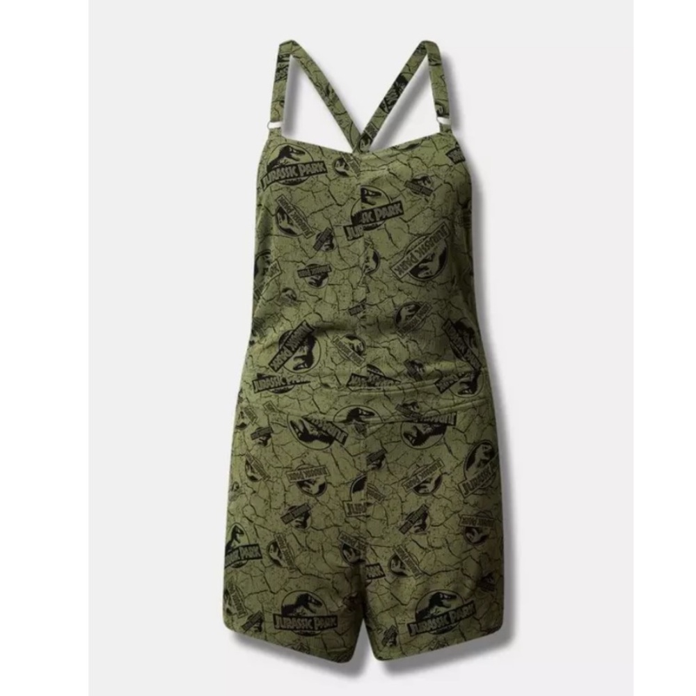TORRID NWT Universal Jurassic Park Rolled Hem Shortfall 0691